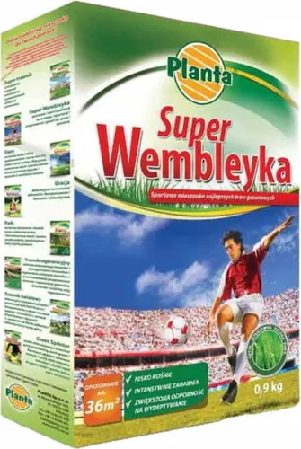 Super Wembley Sportrasen 0,9 kg Dichter, widerstandsfähiger Rollrasen für 36 m²
