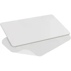 Wenko Badematte Mod. Simi, 39 x 60 cm, weiß - Duschmatten aus natürlichem Kieselgur, stark wasserabsorbierend und schnelltrocknend. Mit rutschfester Unterseite für sicheren Stand. Ideal für Dusche und Badewanne.