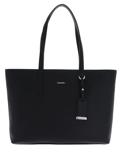 Calvin Klein Damen Must Shopper MD K60K610736 Tragetasche, Schwarz (Ck Black)