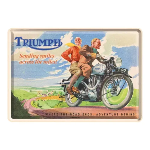 Nostalgic-Art Mini Blechpostkarte Triumph - Sending Smiles für Fans
