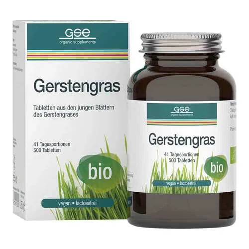 Gerstengras 500 mg Bio Tabletten 250 g - Bio Gerstengras Tabletten mit 500 mg pro Portion, reich an Vitaminen und Mineralstoffen für eine natürliche Gesundheitsunterstützung.