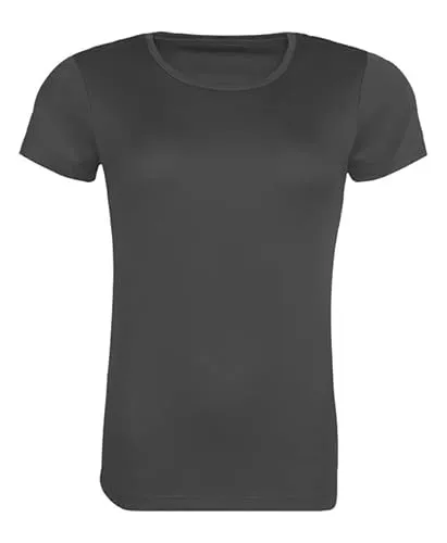 AWDis Just Cool JC205 Damen Recycelt Abkühlen T-Shirt - Holzkohle - S