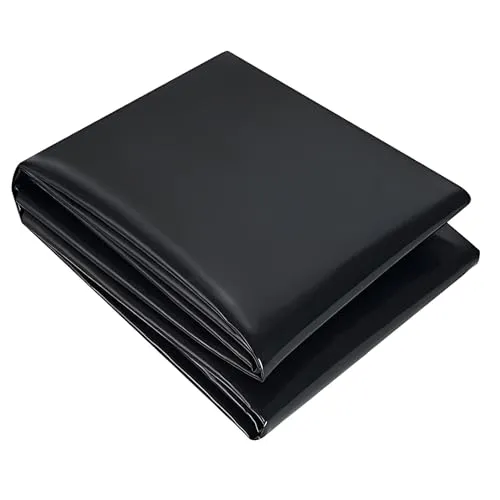 AGSYFD 3mx2m Teichfolie, Schwarz HDPE Teichfolien Schwerlast- und witterungsbeständigen Eigenschaften für den Teichbau, Fischteichfolie, Gartenteichfolie