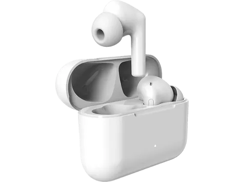 ISY ITW-5000-WT True Wireless In-ear Kopfhörer mit Active Noise Cancelling - Kopfhörer mit Active Noise Cancelling, kabellos und in elegantem Weiß für ungestörtes Hören und besten Tragekomfort.