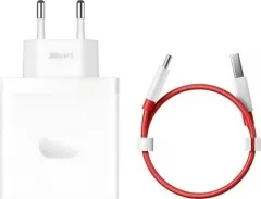 OnePlus 100W USB-A SuperVooc Power Adapter + Kabel - Weiß - Handy Ladegeräte, ultraschnelles Laden mit 100W SuperVooc Technologie für blitzschnelle Energieversorgung.