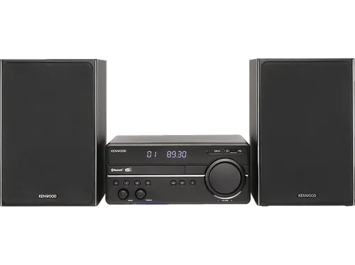 KENWOOD M-819DAB Kompaktanlage (Schwarz) - Kompaktanlage mit Bluetooth, DAB+ und 2x50W für kraftvollen Stereo-Sound. Elegantes Design und vielseitige Anschlussmöglichkeiten für perfekten Musikgenuss.