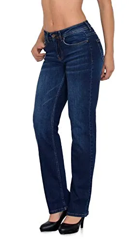 ESRA Straight Jeans Damen High Waist - Bequeme Stretchhose für jeden Anlass - Die ESRA Straight Jeans für Damen bietet optimalen Tragekomfort mit High Waist und geradem Bein. Hergestellt aus hochwertigem Stretchmaterial, ist sie ideal für stilvolle Outfits und passt sich perfekt an.