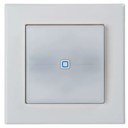 Homematic IP Smart Home Schaltaktor - Funk-Wandsender mit zwei beleuchteten Tasten, steuert Geräte per App, Alexa und Google Assistant, individuelle LED-Statusmeldungen