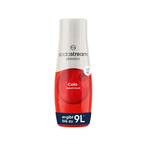 SodaStream Sirup Cola, 1x Flasche ergibt 9 Liter Fertiggetränk, Sekundenschnell zubereitet und immer frisch, 440 ml