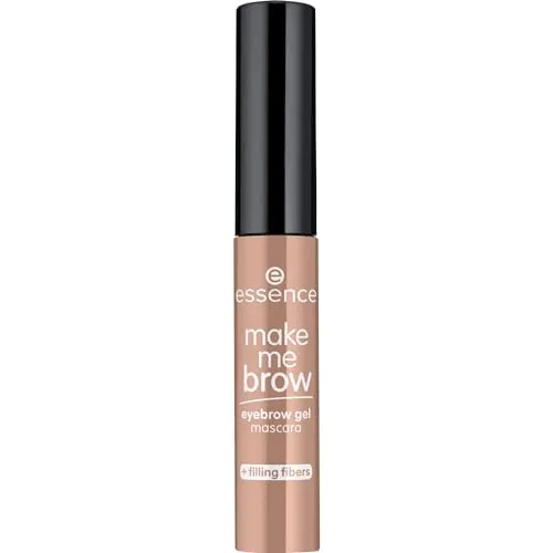 essence cosmetics make me BROW eyebrow gel mascara, Augenbrauen, mit Füllfasern, Nr. 01 blondy brows, nude, vegan, Mikroplastik Partikel frei, Nanopartikel frei (3,8ml)