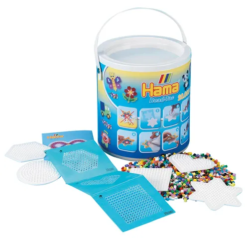 Hama 20000 Midi Bügelperlen - Eimer 7701 Bead Tac Stiftplatten Motov Vorlage