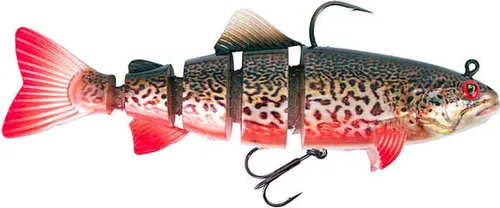 Fox Rage Replicant Trout 18cm 110g Jointed - Gummifisch, Farbe:Supernatural Tiger Trout