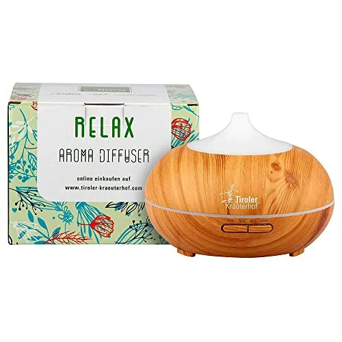 Tiroler Kräuterhof Diffuser - RELAX - Aroma Diffuser für ätherische Öle
