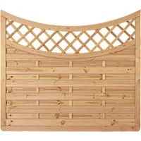 T & J Sichtschutzzaun Avantgarde-Doppelbogen 160 x 180 cm - Gestalten Sie Ihren Garten individuell mit dem Avantgarde-Doppelbogen Sichtschutzzaun. Hochwertiges Holz und kreative Gestaltungsmöglichkeiten bieten Ihnen einen stilvollen Rückzugsort mit Privatsphäre.