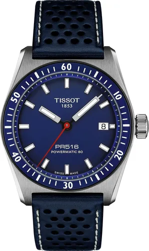 Tissot PR516 Powermatic 80 T149.407.16.041.00 Herren Automatikuhr - Elegante Herrenuhr mit Edelstahlgehäuse und hochwertigem Saphirglas, ausgestattet mit dem präzisen Powermatic 80 Uhrwerk für eine beeindruckende Gangreserve.