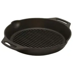 Petromax Grill-Feuerpfanne GP30H mit Henkeln aus Gusseisen - Die Petromax Grill-Feuerpfanne GP30H überzeugt durch ihre exzellenten Kocheigenschaften. Mit 2,5 Litern Fassungsvermögen und einem gerillten Boden für fettfreies Grillen ist sie ideal für alle Kochstellen.