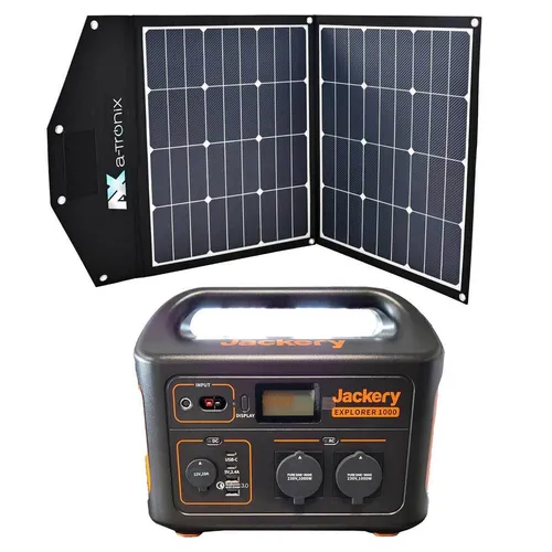 Jackery Explorer 0% MwSt §12 III UstG 1000 1002Wh Portable Powerstation mit Sola