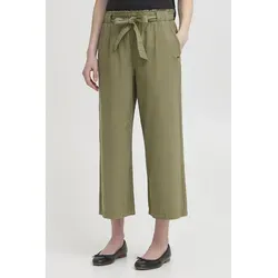 OXMO OXLINASA Damen Hose Freizeithose Culotte-Hose - Bequeme Culotte-Hose aus 100% Baumwolle im Regular Fit. Ideal für den Alltag, sorgt für hohen Tragekomfort und ist umweltbewusst produziert.