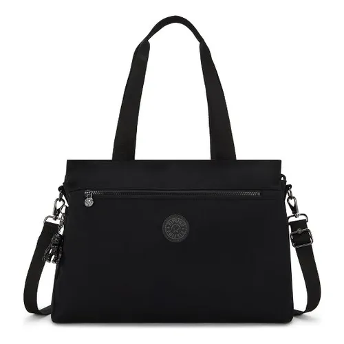 Kipling Elysia Schultertasche 44 cm Schwarz TAS058576 - Stylische Kipling Elysia Schultertasche mit praktischen Fächern für Ihre Essentials. Robust und vielseitig, ideal für den Alltag. Mit verstellbarem Umhängeriemen und Trolley-Kompatibilität.