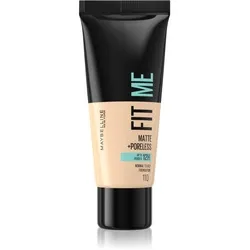 MAYBELLINE NEW YORK Fit Me! Matte+Poreless Mattierendes Make-up für die normale bis fettige Gesichtshaut Farbton 110 Porcelain 30 ml