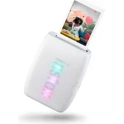 Instax Mini Link 3 Clay White - Tragbarer Taschendrucker, kabellos Fotos drucken und kreativ gestalten mit Effekten und Rahmen