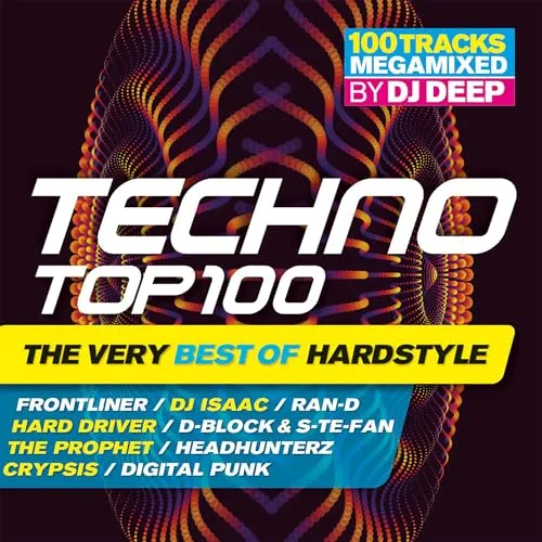 Various - Techno Top 100: The Very Best Of Hardstyle - Erleben Sie die besten Hardstyle-Tracks auf dieser Musik-CD aus dem Genre Dance & Electronic. Ideal für Partys und zum Tanzen, mit einer Spieldauer von 157 Minuten.
