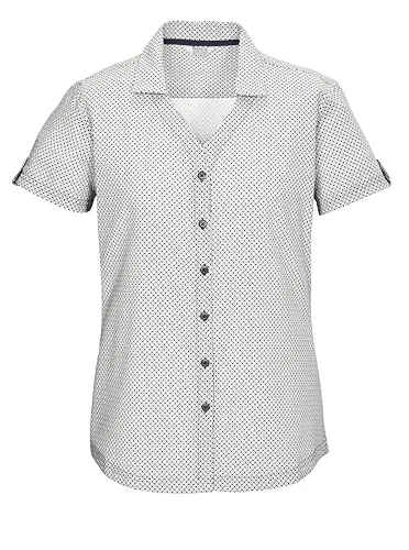 KILLTEC Damen Funktionshemd "KOS 46 WMN WVN SHRT" - Sportliche Bluse in nachtblau, schnelltrocknend mit hohem Stretch-Anteil für besten Tragekomfort. Ideal für aktive Frauen.