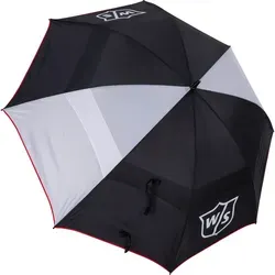 Wilson Double Canopy Umbrella 62" (WGA092700) - Zubehör Golf, windresistent und ideal für alle Wetterbedingungen auf dem Golfplatz.
