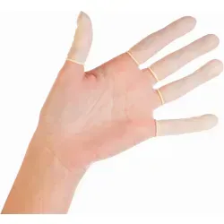 Hygostar® Latex Fingerlinge, puderfrei 26763 , 1 Packung = 100 Stück, Größe S