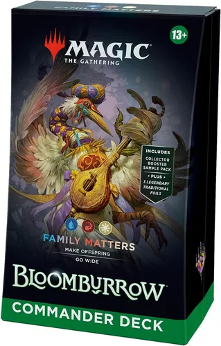 Magic: The Gathering - Bloomburrow Commander Deck Family Matters - Englisch - Sammelkarten-Deck mit 100 Karten, inkl. 10 neuen Commander-Karten und Sammler-Booster, ideal für epische Multiplayer-Schlachten mit putzigen Tieren!