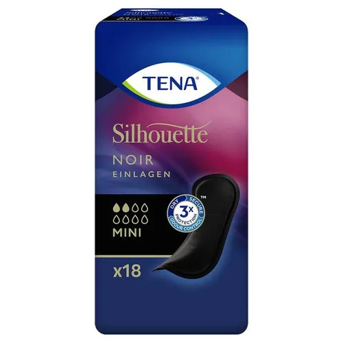 TENA Silhouette NOIR Mini Einlagen bei Inkontinenz Inhalt: 18 St