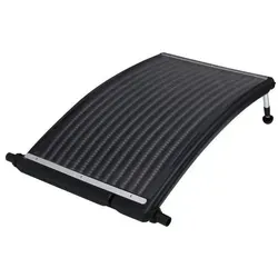 vidaXL Gebogenes Solar-Heizpaneel für Pool 110x65 cm - Effiziente Solar-Poolheizung für oberirdische Pools, nutzt Sonnenenergie zur Erwärmung des Wassers um 5 Grad oder mehr. Robuste Materialien und verstellbare Füße sorgen für optimale Heizeffizienz.