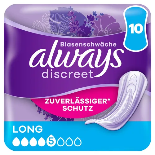 always Discreet Inkontinenz Long 10 Slipeinlagen