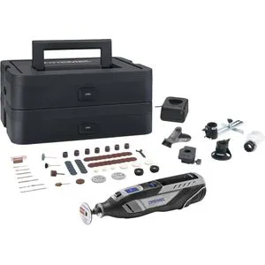 Dremel 8250-5/65 Platinum+ Box 12V Akku-Multitool - Multifunktionswerkzeuge mit 12V Akku für kabelloses Arbeiten, ideal für kreative DIY-Projekte und präzise Arbeiten.