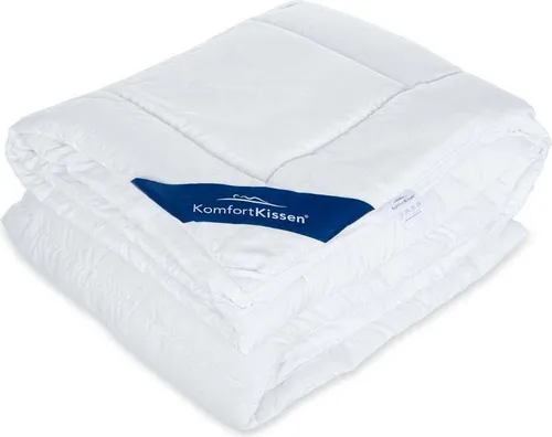 KomfortKissen 4-Jahreszeiten Bettdecke, 135x200 cm - Bettdecken für das ganze Jahr, mit luxuriösem Mikrofaserbezug und atmungsaktiver Polyesterfüllung für optimalen Schlafkomfort.