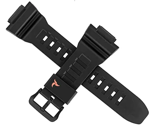 Casio Uhrenarmband für STL-S110H, 18 Millimeter, Schwarz, Schnalle, Sportlich, Unisex, Casual, 1 Count