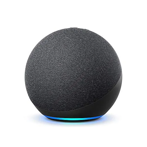 AMAZON Echo (4. Generation) - Smart Speaker mit Alexa, anthrazit, vielseitige Sprachsteuerung für Ihr Zuhause