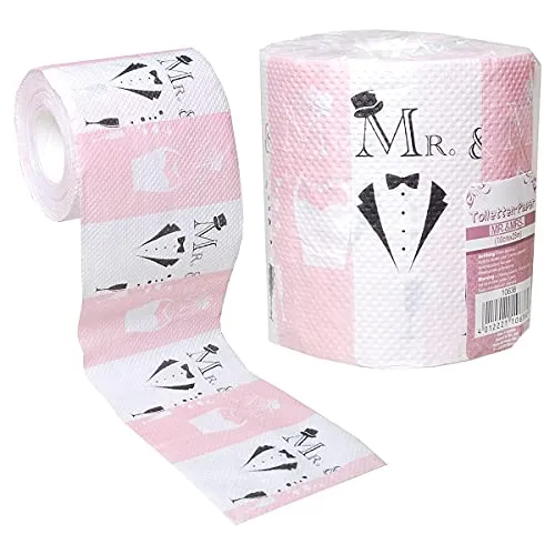 Toilettenpapier Mr. & Mrs. Hochzeit Klopapier Geschenk Scherzartikel 121063813