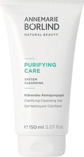 ANNEMARIE BÖRLIND PURIFYING CARE Klärendes Reinigungsgel 150 ml - Reinigungsgel für porentiefe Reinigung, sanft zur Haut mit Kräuterextrakten. Verleiht einen klaren, frischen Teint und erfrischenden Duft von Zitrone, Pfirsich und Himbeere.