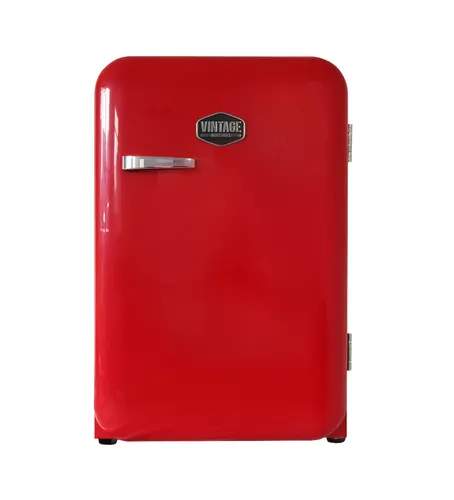 Retro Kühlschrank Kingston VIRC160 – 50er Jahre Look in Rot - Kühlschrank im Retro-Stil mit 115 Litern Kapazität und energieeffizienter F-Klasse. Perfekt für nostalgische Küchen und kleine Räume.