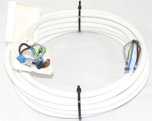 maxgo® SET 4m Herdanschlusskabel H05VV-F 5G2,5 - Netzkabel mit 400 cm Kabellänge, inklusive Herdanschlussdose für einfache und sichere Installation von Elektrogeräten.