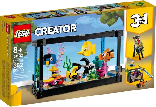 LEGO® Creator 31122 Aquarium Neu - LEGO Set für kreative Bauherren ab 8 Jahren, mit 3 Modellen in einem Set – entdecke die faszinierende Unterwasserwelt!