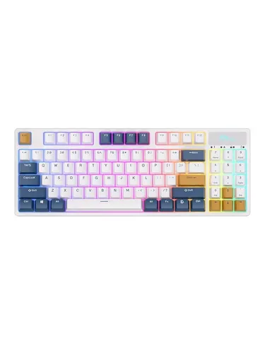 Royal Kludge RK89 RGB Mechanical Keyboard mit Lemon Switches - Gaming Tastaturen mit 89 Tasten, 60 Stunden Akkulaufzeit und doppelte Schallisolierung für ein leises Spielerlebnis.