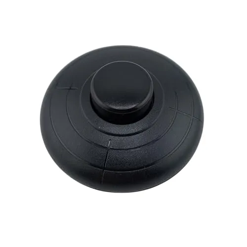ORION LIGHTSTYLE Zwischenschalter Schnurschalter 2A PVC Fußtretzwischenschalter Kabel EIN/AUS Schalter Fußschalter Fußtretschalter, schwarz