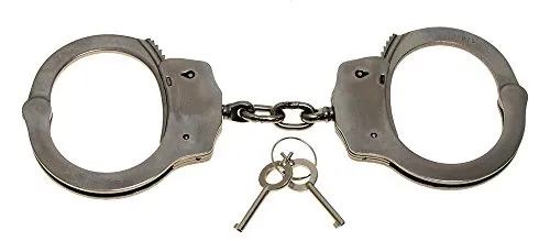MFH Handschelle Sicherheitsrille mit 2 Schlüsseln - Robuste Handschellen aus hochwertigem Stahl in Silber, ideal für den professionellen Einsatz und höchste Sicherheit.