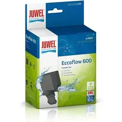 JUWEL Eccoflow Pumpe 600 - Strömungspumpe 600 L/h - Die JUWEL Eccoflow Pumpe 600 bietet eine Förderleistung von 600 l/h und zeichnet sich durch ihre hohe Laufruhe und Energieeffizienz aus. Ideal für den Einsatz im Meerwasser mit geprüfter Qualität.