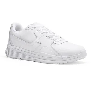 Shoes For Crews Unisex rutschhemmende Arbeitssneaker – Condor II - Herren Industrie & Handwerk Schuhe, bequemes und spritzwassergeschütztes Leder, ideal für Gastronomie und lange Schichten mit rutschhemmender Sohle für maximale Sicherheit.
