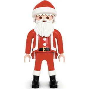 Lechuza Weihnachtsfigur Playmobil XXL Mega Figur Weihnachtsmann - Große, voll bewegliche Weihnachtsmann-Figur aus bruchsicherem Kunststoff, ideal für Balkon, Terrasse und Garten - winterfeste Deko für drinnen und draußen!