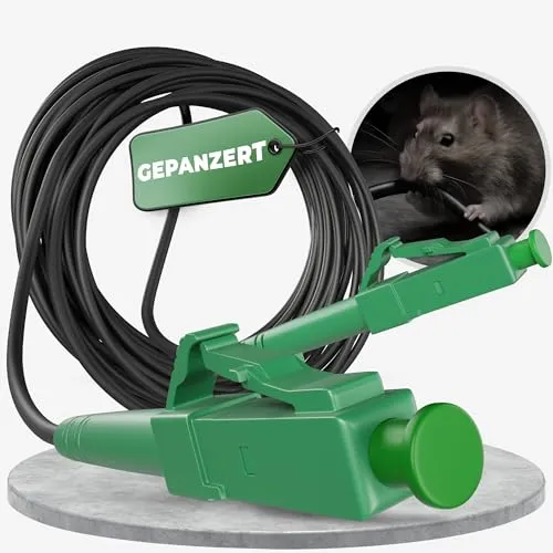 Conectra® - 25m Gepanzertes Glasfaserkabel LC/APC auf LC/APC kompatibel mit Telekom, Fritzbox, Geschirmtes Glasfaser Verlängerungskabel für FTTH, LWL Kabel Verlängerung für Glasfasermodem Patchkabel