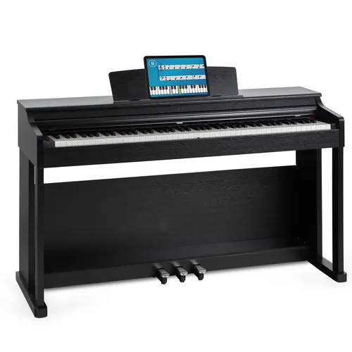 McGrey DP-19 SM E-Piano Schwarz matt - Keyboards mit 88 gewichteten Tasten, Hammermechanik und dynamischem Anschlag für ein authentisches Spielgefühl. Ideal für Musiker, die Wert auf Qualität und Design legen.